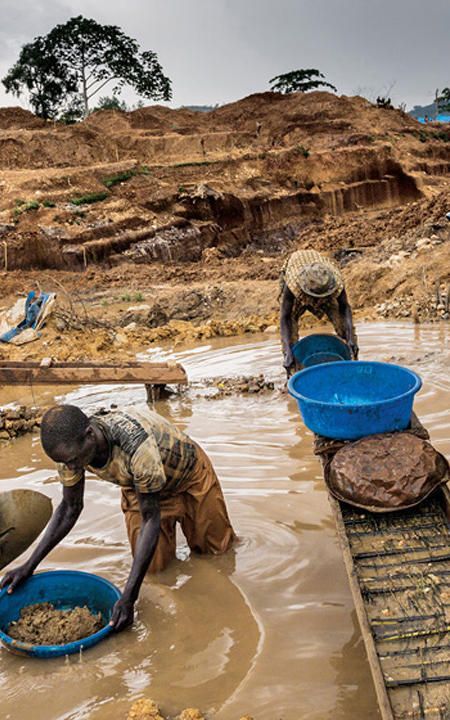 Industrial mining operations at Continental Mines